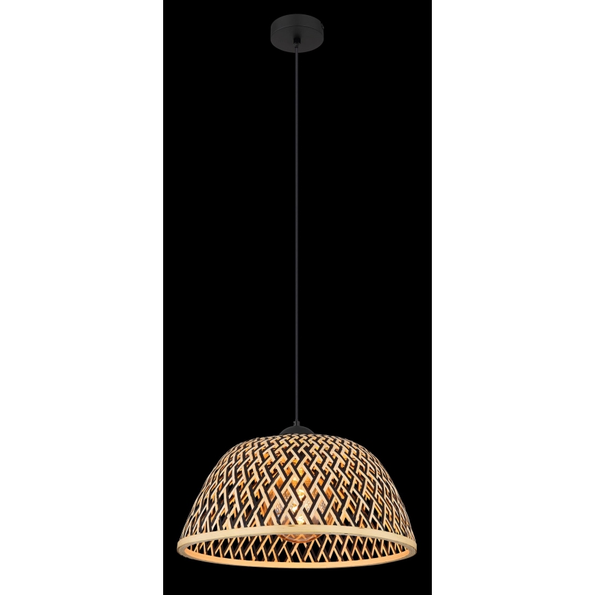 Lustră pe cablu 1xE27/15W/230V bambus Globo