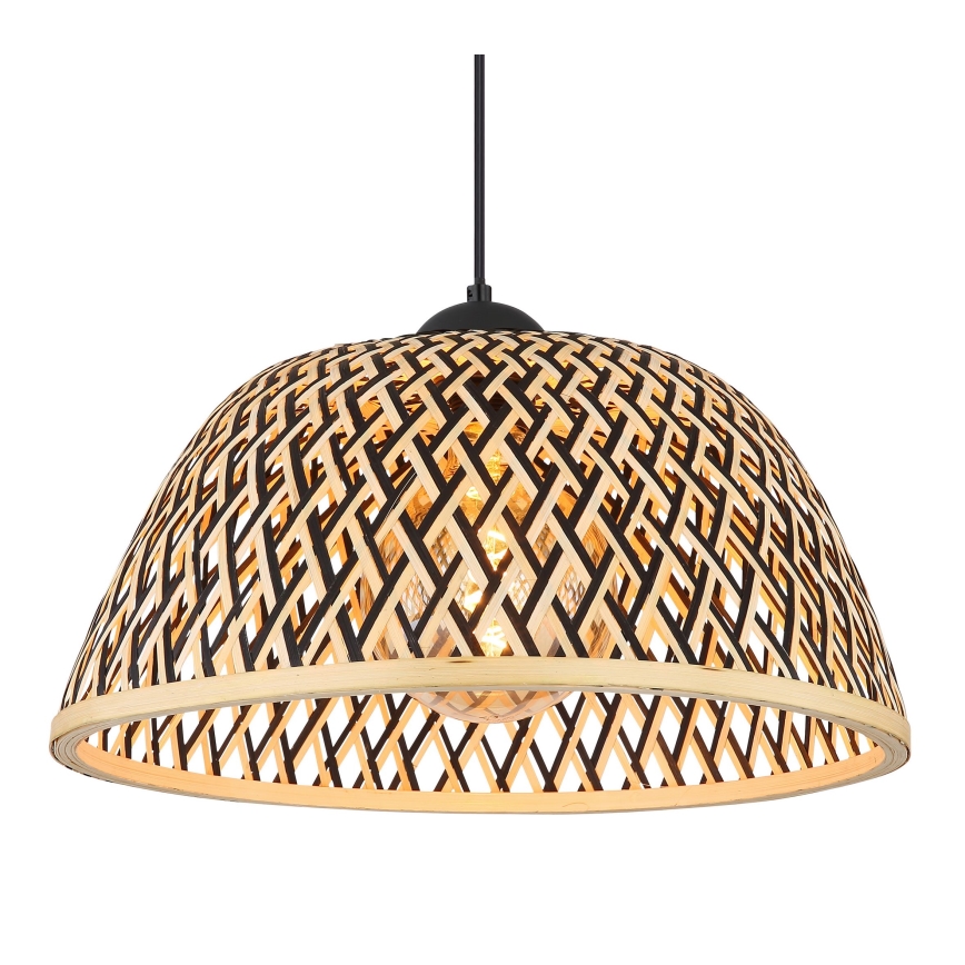 Lustră pe cablu 1xE27/15W/230V bambus Globo