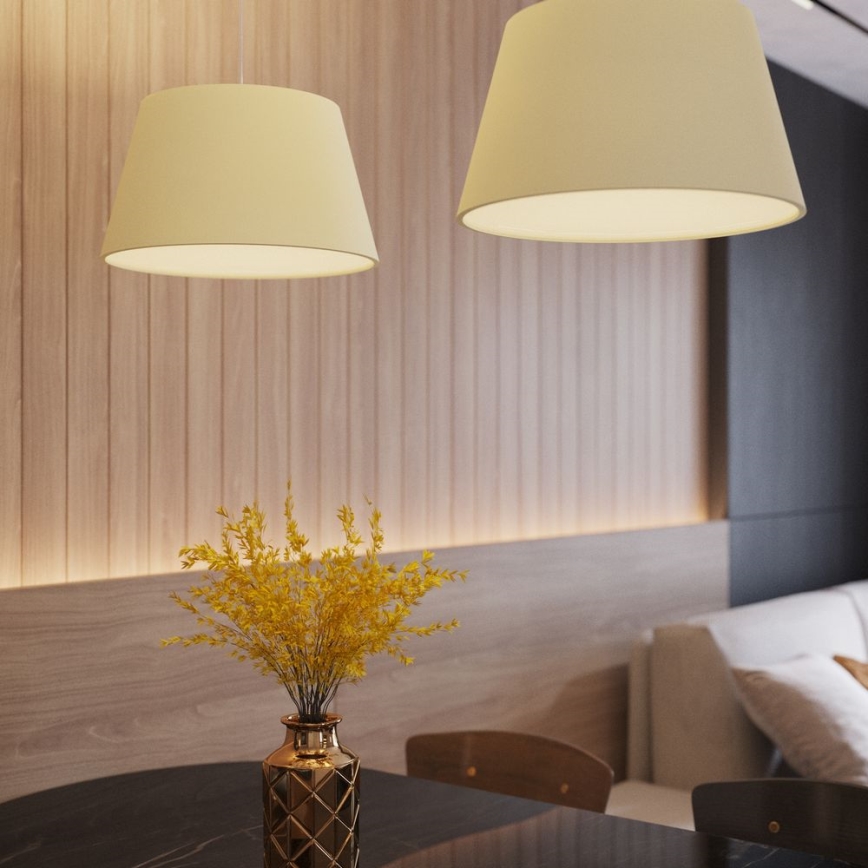 Lustră pe cablu CONO 3xE27/60W/230V d. 45 cm albă