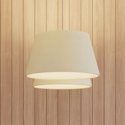 Lustră pe cablu CONO 3xE27/60W/230V d. 45 cm albă