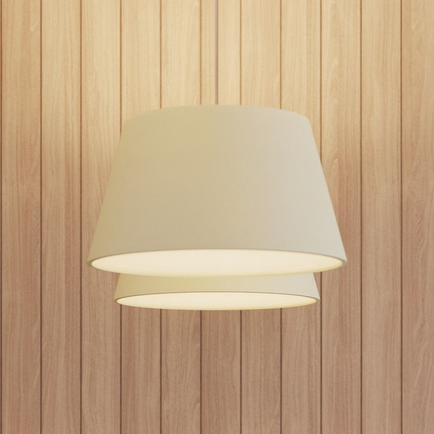 Lustră pe cablu CONO 3xE27/60W/230V d. 45 cm albă