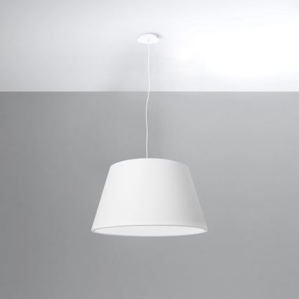 Lustră pe cablu CONO 3xE27/60W/230V d. 45 cm albă
