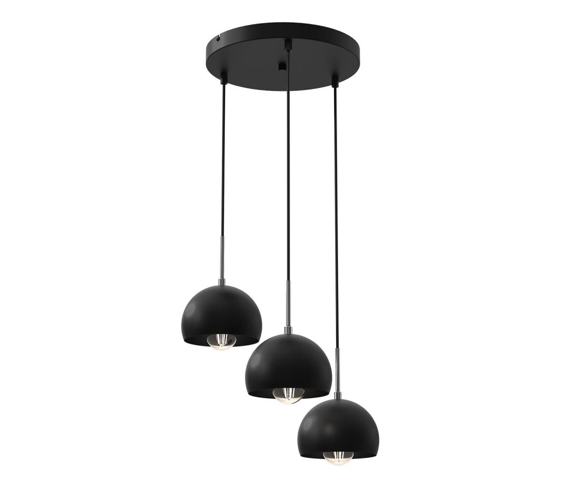 Lustră pe cablu COOL 3xE27/60W/230V neagră