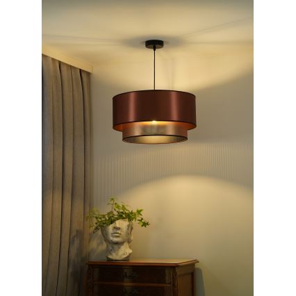 Lustră pe cablu COPPER Duolla SHINY 1xE27/15W/230V d. 45 cm cupru