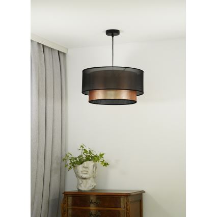 Lustră pe cablu COPPER Duolla SHINY 1xE27/15W/230V d. 45 cm maro/cupru