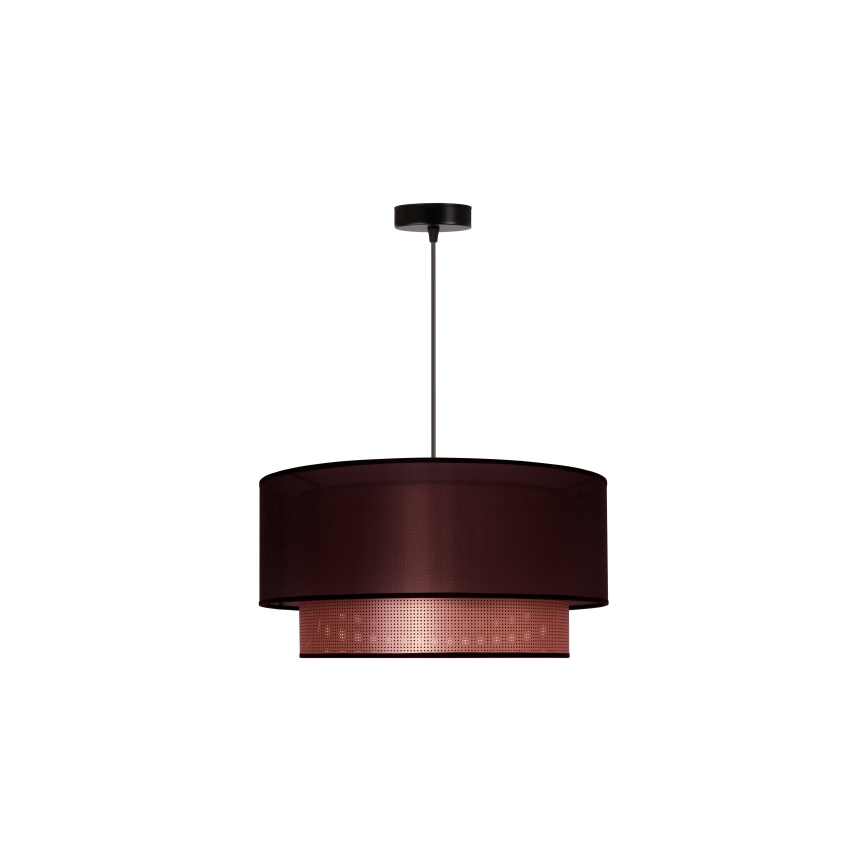 Lustră pe cablu COPPER Duolla SHINY 1xE27/15W/230V d. 45 cm maro/cupru