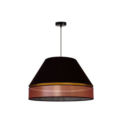 Lustră pe cablu COPPER Duolla SHINY 1xE27/15W/230V d. 60 cm negru/cupru
