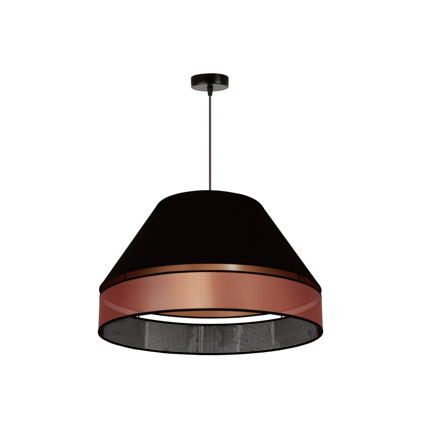 Lustră pe cablu COPPER Duolla SHINY 1xE27/15W/230V d. 60 cm negru/cupru