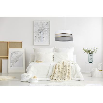 Lustră pe cablu CORAL 1xE27/60W/230V d. 40 cm albă/gri