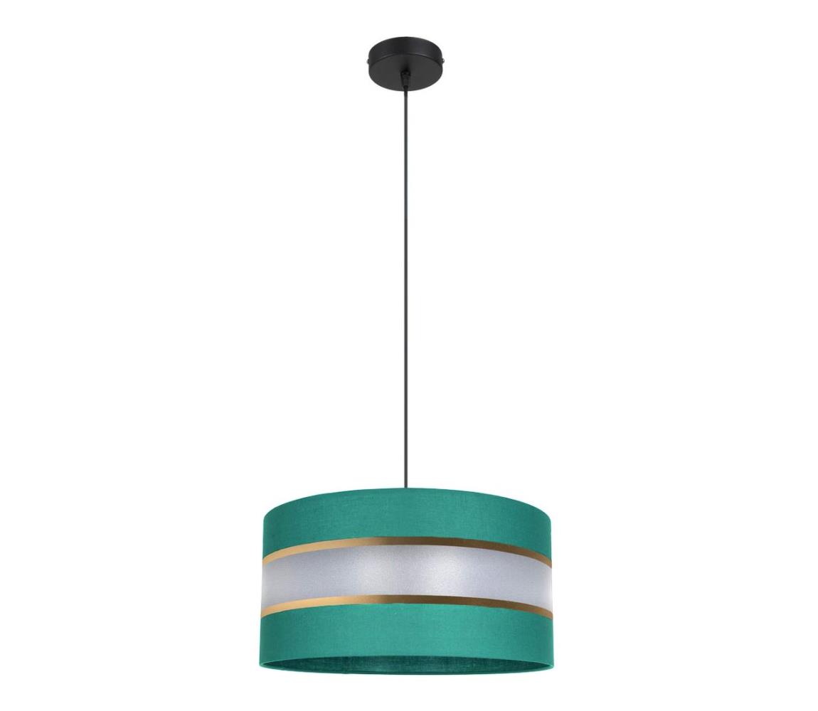 Lustră pe cablu CORAL 1xE27/60W/230V d. 40 cm verde