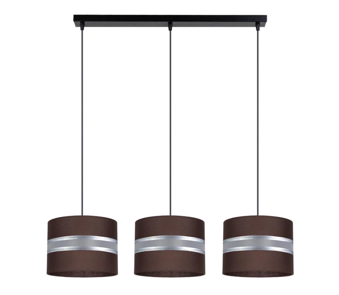 Lustră pe cablu CORAL 3xE27/60W/230V maro