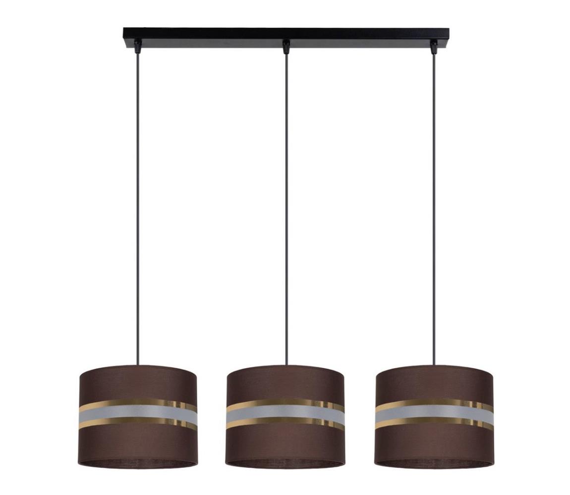 Lustră pe cablu CORAL 3xE27/60W/230V maro