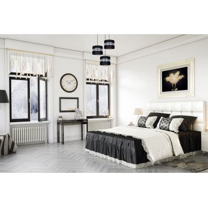 Lustră pe cablu CORAL 3xE27/60W/230V negru/crom d. 45 cm