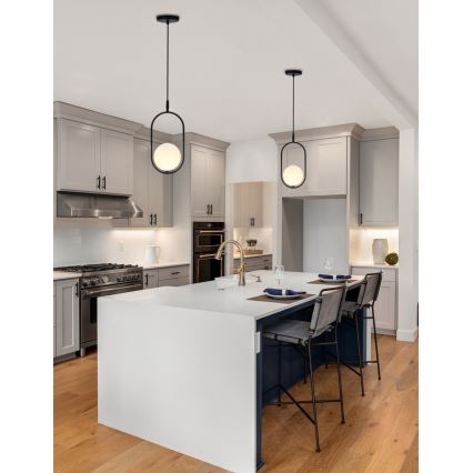 Lustră pe cablu CORDEL 1xG9/28W/230V neagră