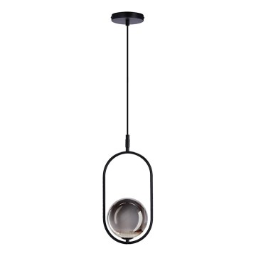 Lustră pe cablu CORDEL 1xG9/28W/230V negru/negru fumuriu