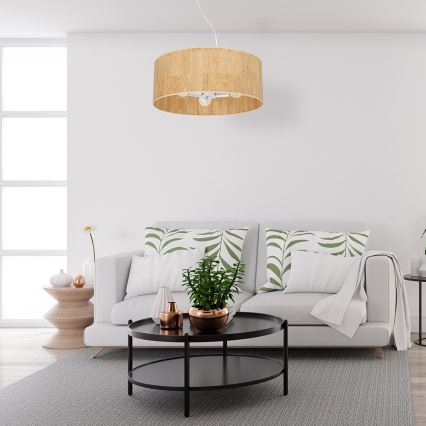 Lustră pe cablu CORK 3xE27/60W/230V