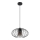 Lustră pe cablu CORRINI 1xE27/60W/230V d. 34 cm negru/gri