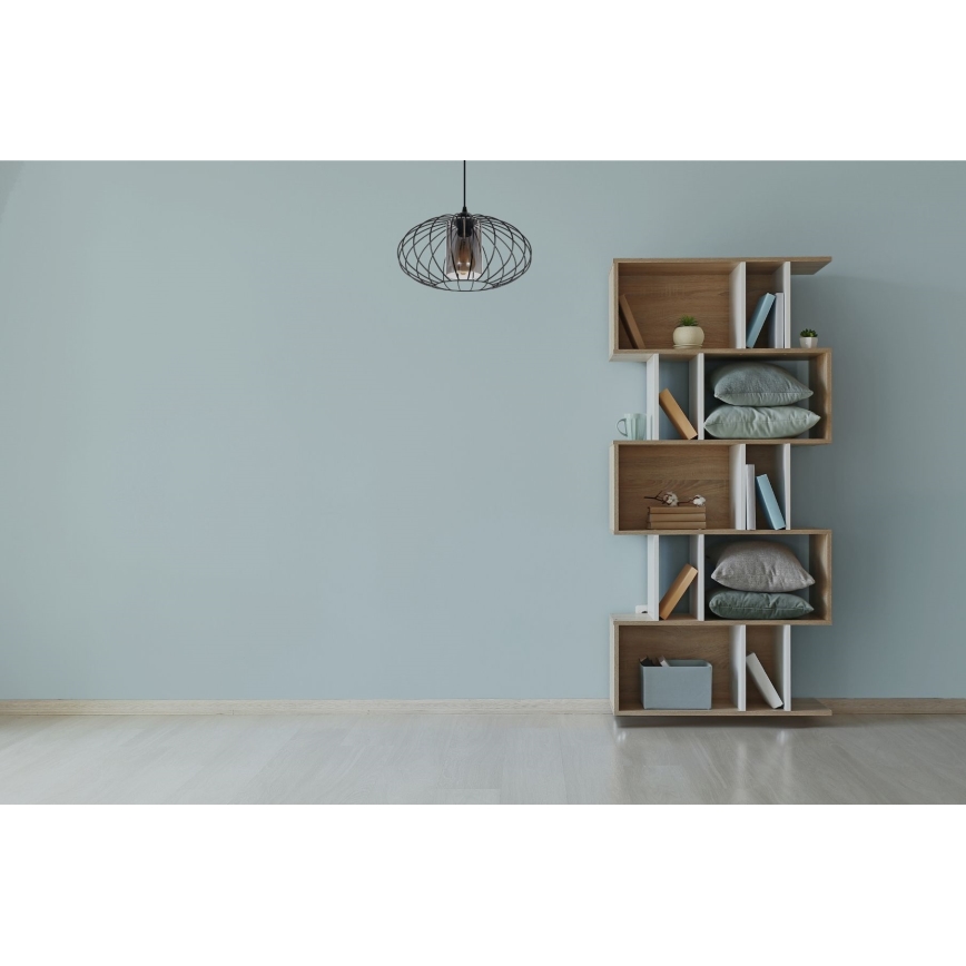 Lustră pe cablu CORRINI 1xE27/60W/230V d. 34 cm negru/gri