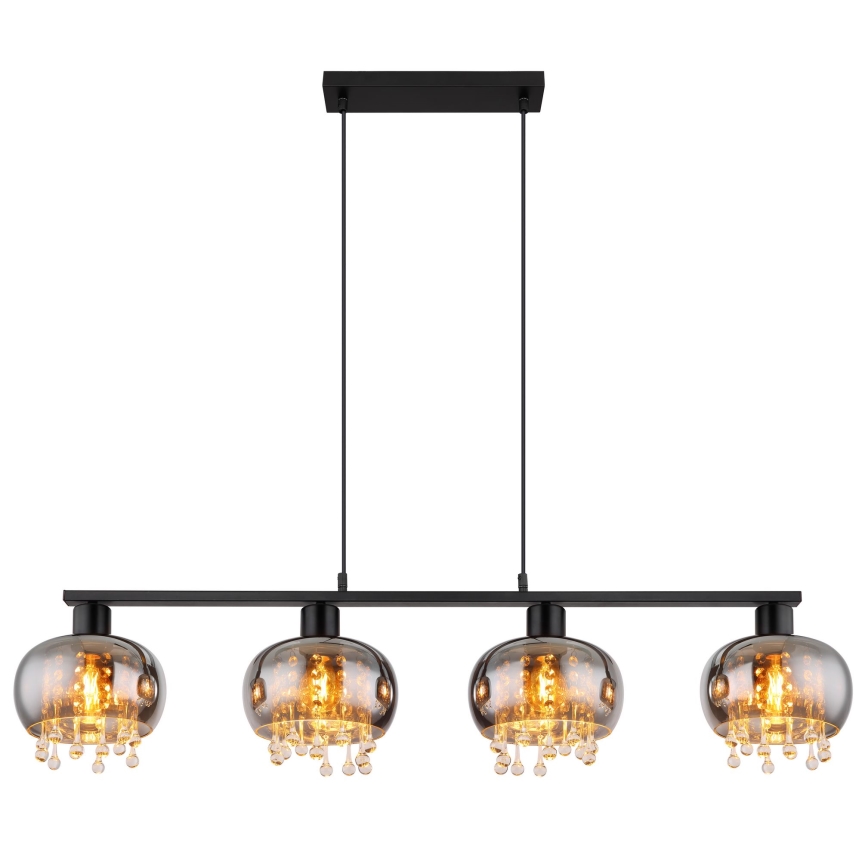 Lustră pe cablu 4xE27/9W/230V Globo