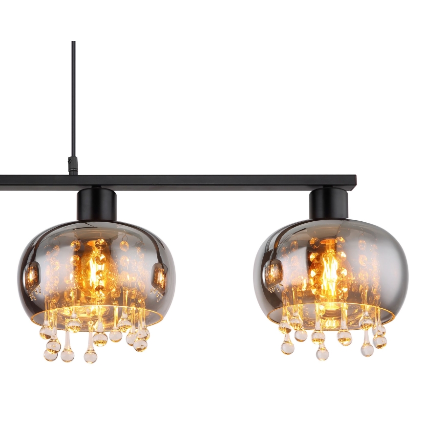 Lustră pe cablu 4xE27/9W/230V Globo