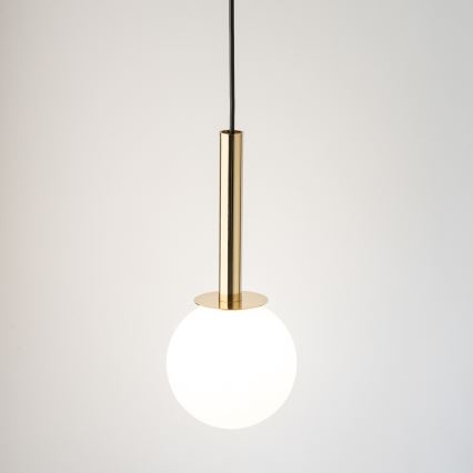 Lustră pe cablu DAISY 1xG9/12W/230V d. 14 cm auriu/negru/alb