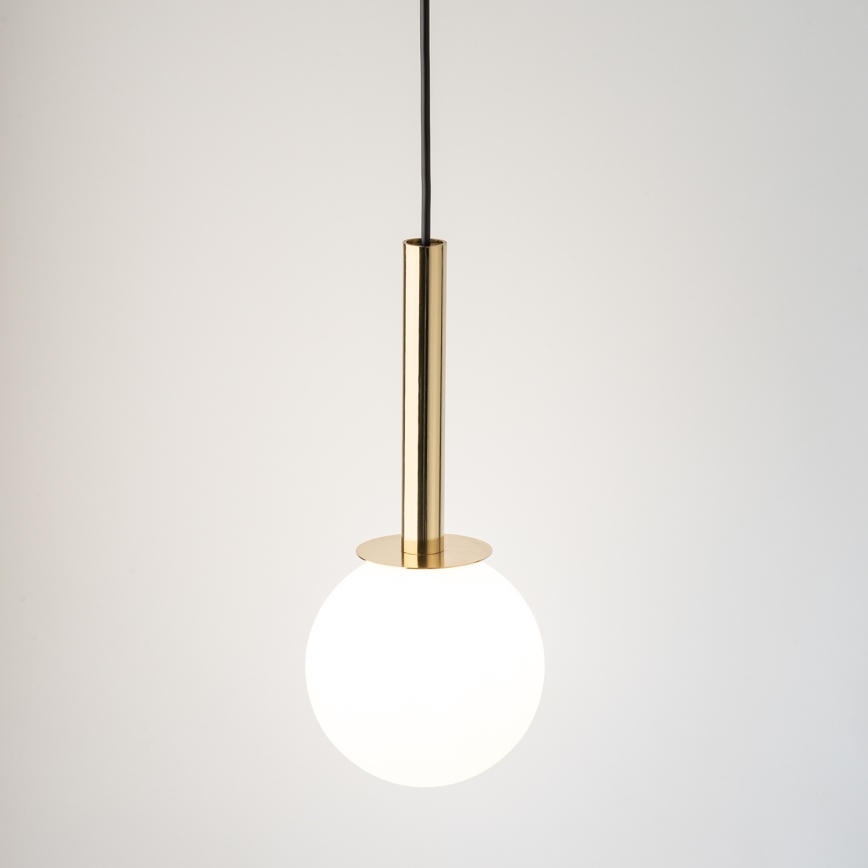 Lustră pe cablu DAISY 1xG9/12W/230V d. 14 cm auriu/negru/alb