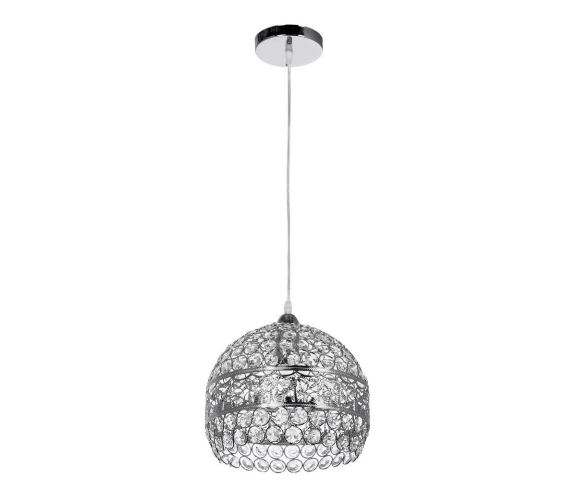 Lustră pe cablu de cristal 1xE27/60W/230V