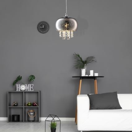 Lustră pe cablu de cristal STARLIGHT 1xE14/40W/230V