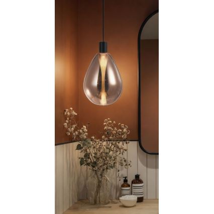 Lustră pe cablu DENSO 1xG9/5W/230V Ø 20 cm cupru/negru