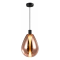 Lustră pe cablu DENSO 1xGU10/10W/230V Ø 30 cm cupru/negru