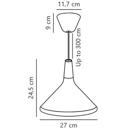 Lustră pe cablu DFTP by Nordlux NORI 1xE27/40W/230V