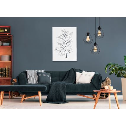 Lustră pe cablu DIAMENT 3xE27/60W/230V