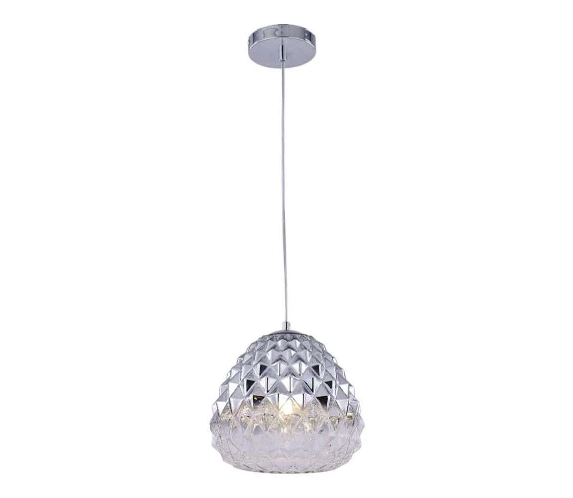 Lustră pe cablu DIAMOND 1xE27/11W/230V argintie  111006