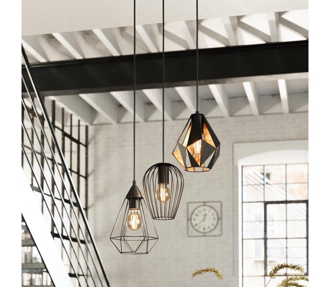 Lustră pe cablu DISTAFF 3xE27/40W/230V Eglo 43582