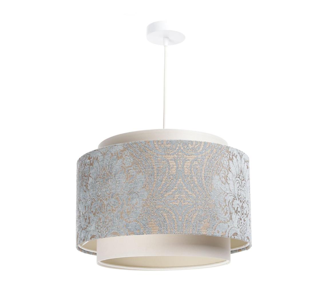 Lustră pe cablu DOBLO 1xE27/60W/230V albastră/albă