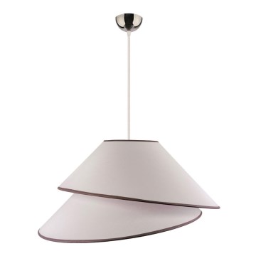 Lustră pe cablu Duolla COCO 1xE27/40W/230V d. 50 cm alb