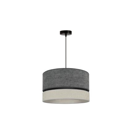 Lustră pe cablu Duolla DOUBLE 1xE27/15W/230V d. 40 cm gri