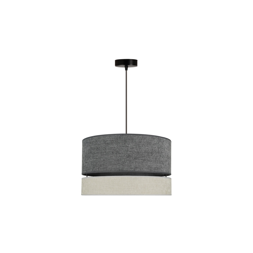 Lustră pe cablu Duolla DOUBLE 1xE27/15W/230V d. 40 cm gri