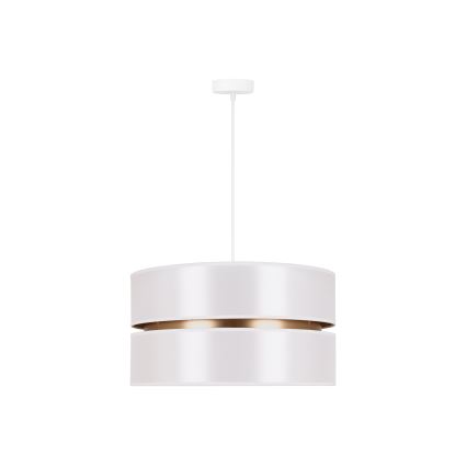 Lustră pe cablu Duolla DUO 1xE27/15W/230V d. 40 cm alb/auriu