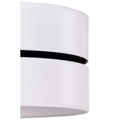 Lustră pe cablu Duolla DUO 1xE27/15W/230V d. 40 cm alb/negru