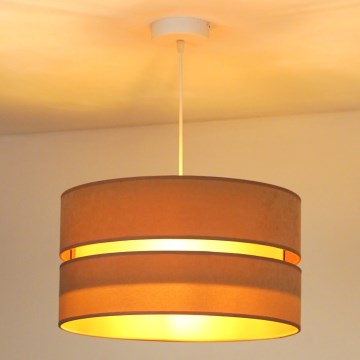 Lustră pe cablu Duolla DUO 1xE27/15W/230V d. 40 cm bej