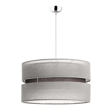 Lustră pe cablu Duolla DUO 1xE27/15W/230V d. 40 cm gri