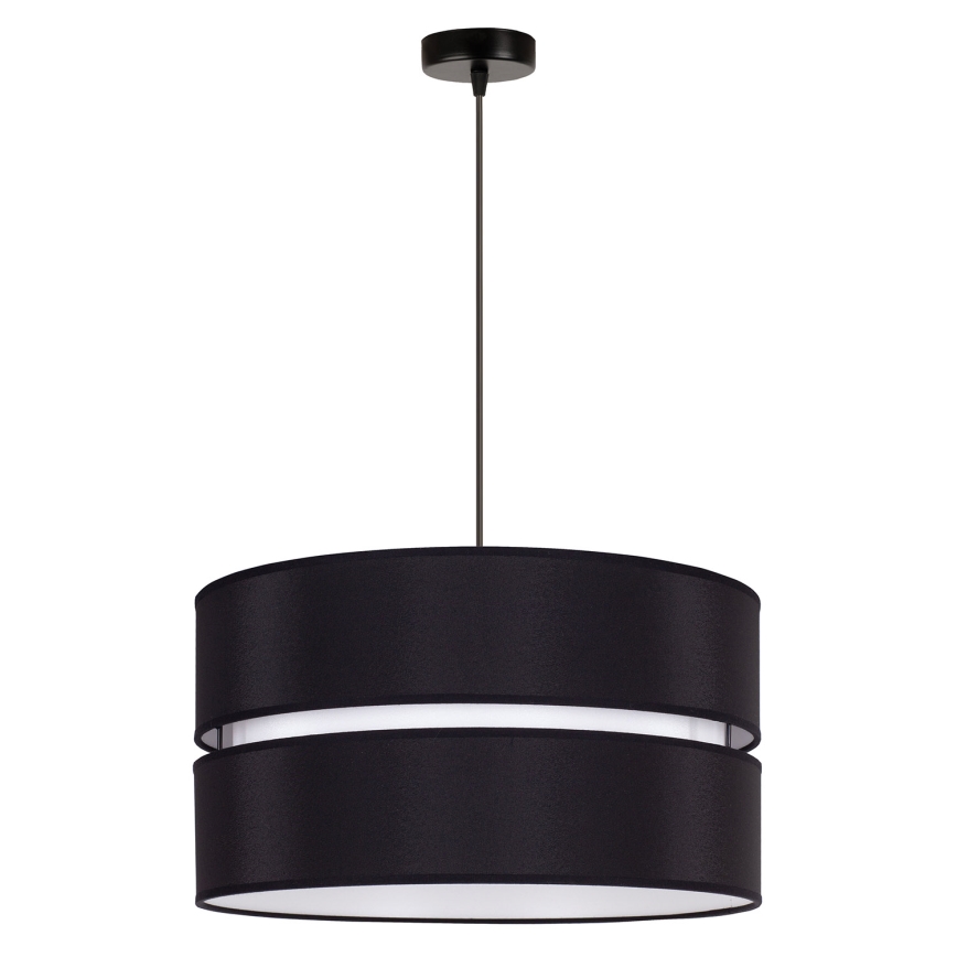 Lustră pe cablu Duolla DUO 1xE27/15W/230V d. 40 cm negru/alb