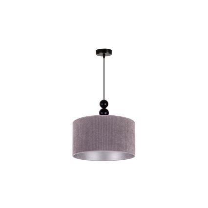 Lustră pe cablu Duolla LYON 1xE27/15W/230V d. 40 cm gri