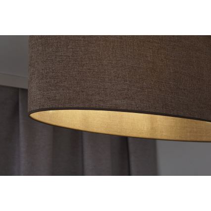 Lustră pe cablu Duolla OVAL 2xE27/15W/230V maro