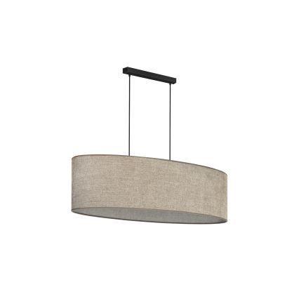 Lustră pe cablu Duolla OVAL 2xE27/15W/230V maro