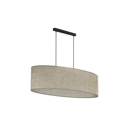 Lustră pe cablu Duolla OVAL 2xE27/15W/230V maro