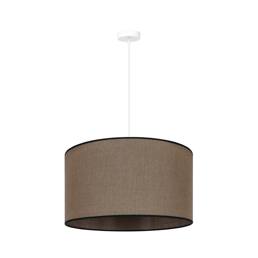 Lustră pe cablu Duolla ROLLER 1xE27/15W/230V d. 40 cm maro/negru