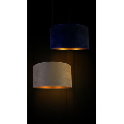 Lustră pe cablu Duolla ROLLER 1xE27/40W/230V d. 40 cm albastru