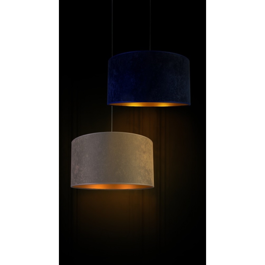 Lustră pe cablu Duolla ROLLER 1xE27/40W/230V d. 40 cm albastru